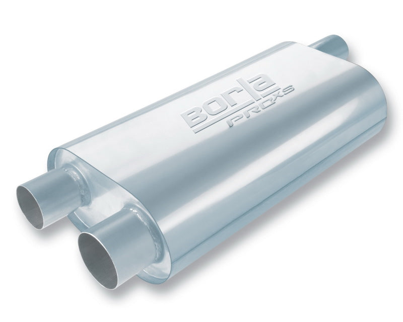 Borla 40477 Universal Oval Transverse 2.5in Inlet/Outlet 19in x 10.25in x 5.5in Turbo XL Muffler - #40477