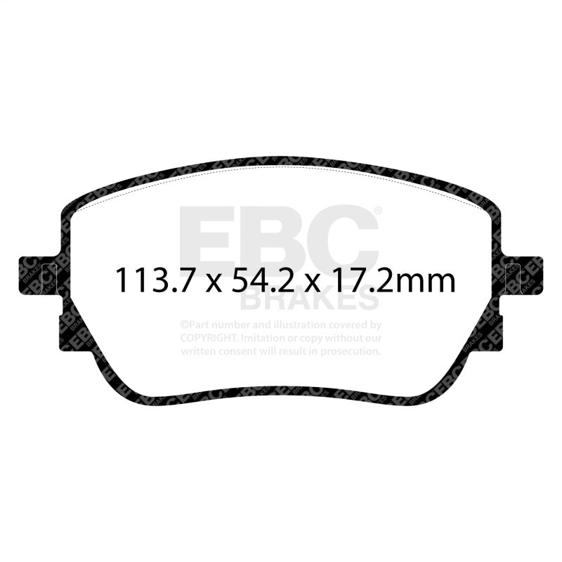 EBC 2019-2022 Mercedes-Benz A220 Sedan (V177) 2.0T Redstuff Rear Brake Pads DP32391C