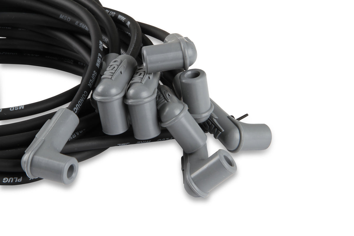 MSD 31223 Black Super Conductor Universal 8 Cyl, 90° Plug/90° Plug