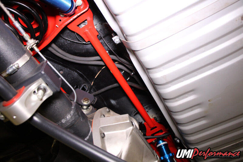 UMI Performance 4058-B Rear Shock Tower Brace Bolt-In Black for 1964-1972 A-Body