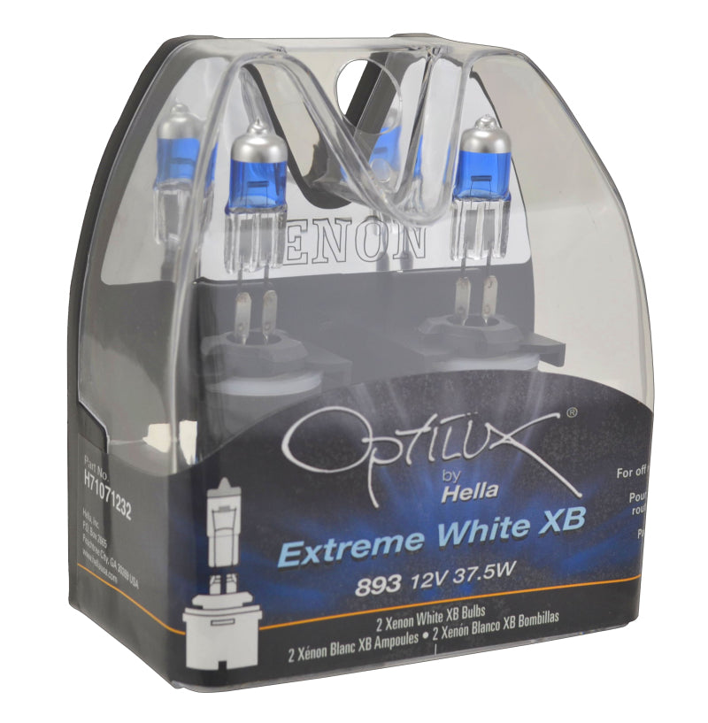 HELLA H71071232 Optilux 893 12V 37.5W XB Xenon White Bulbs Pair