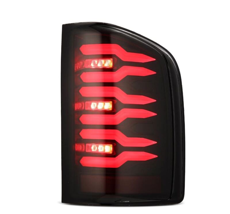 AlphaRex 620000 07-14 Chevrolet Silverado 1500/2500 HD/3500 HD Luxx-Series LED Tail Lights Black/Red