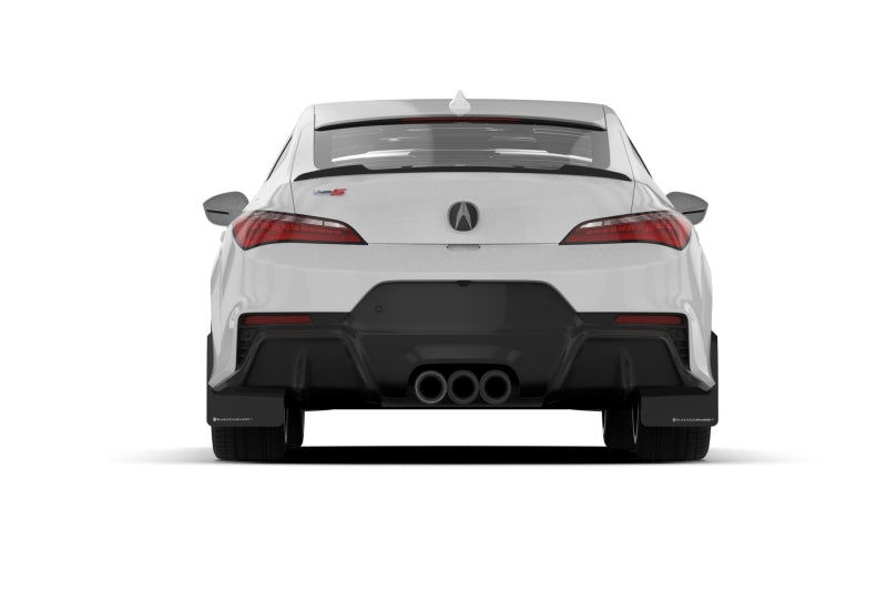 Rally Armor UR Mud Flaps - 2023-2025 Acura Integra - Black/Red Logo - #MF109-UR-BLK-RD