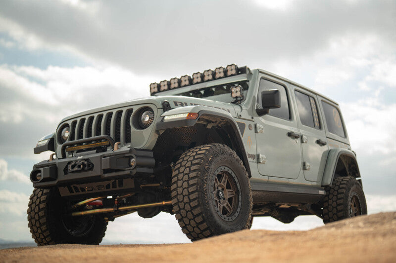 Dv8 18+ Jeep Wrangler JL / 20+ Jeep Gladiator JT OE Plus Front Bumper - #FBJL-13