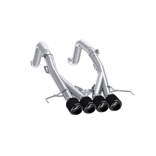 MBRP Chevy Corvette 6.2L 3in Axle-Back Muffler Bypass Carbon Fiber Tips