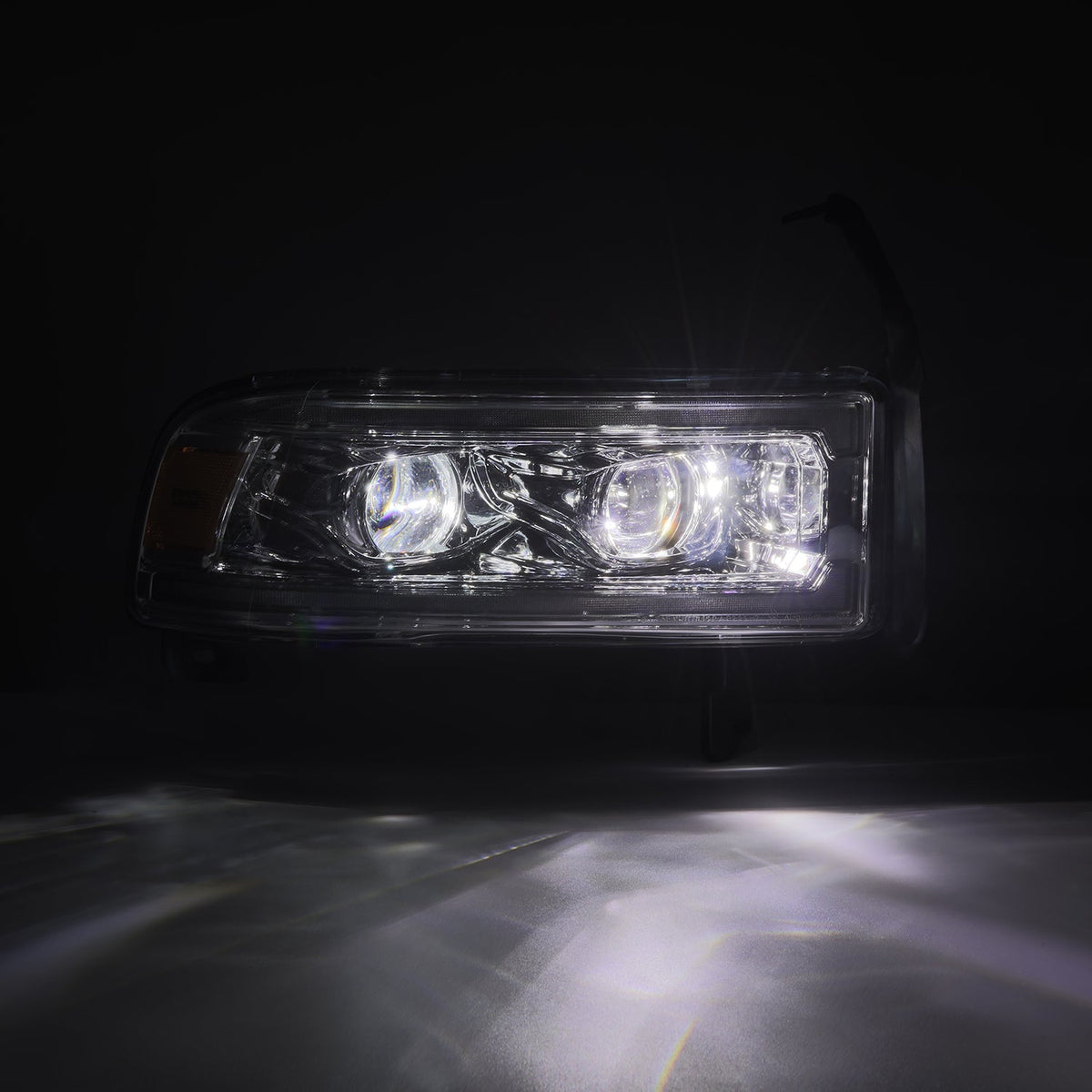 AlphaRex 880354 94-01 Dodge Ram 1500 LUXX LED Headlights Chrome with Activation Light Sequential Signal and Switchback DRL
