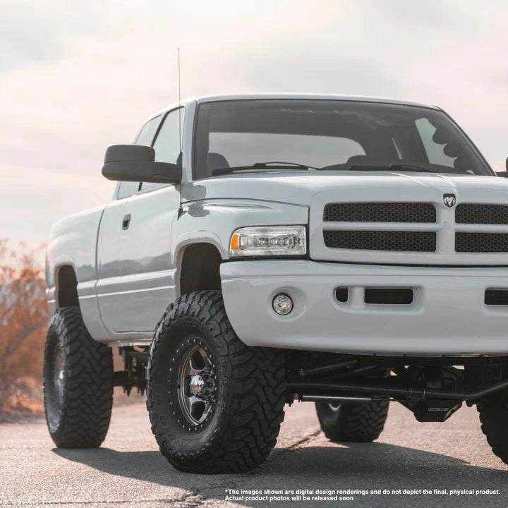 AlphaRex 880351 94-01 Dodge Ram 1500 NOVA LED Headlights Chrome w/ Activation Light Sequential Signal and Switchback DRL