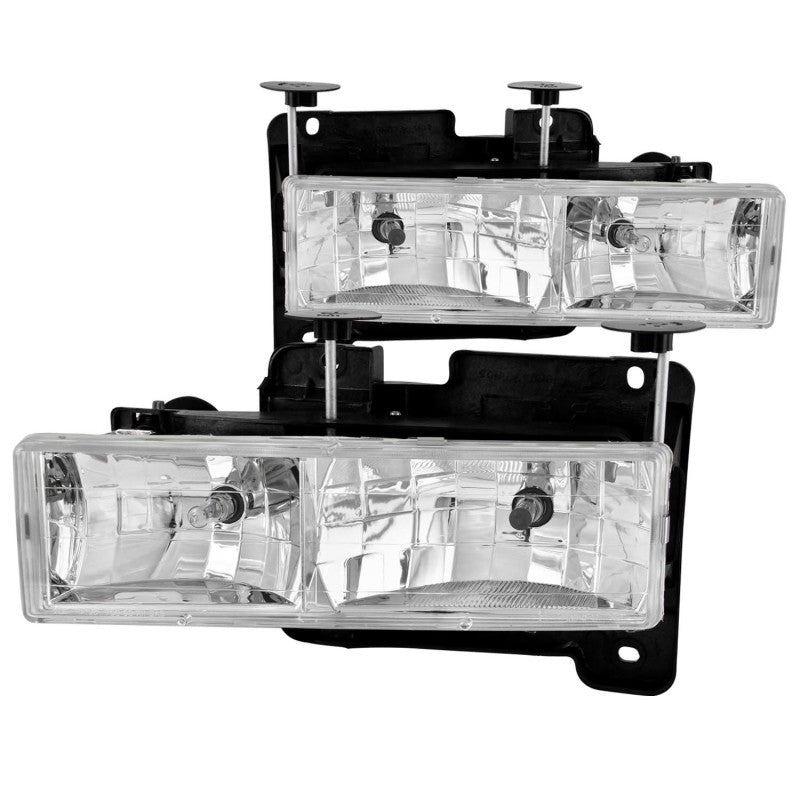 ANZO 1988-2000 Chevrolet C3500 Crystal Headlights
