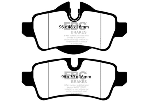 EBC 2007-2014 Mini Hardtop 1.6 Yellowstuff Rear Brake Pads DP41931R