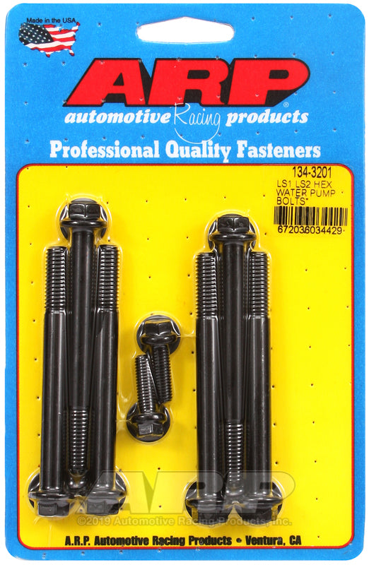 ARP 134-3201 for LS1/LS2 Water Pump with Thermostat Housing SS Hex Bolt Kit