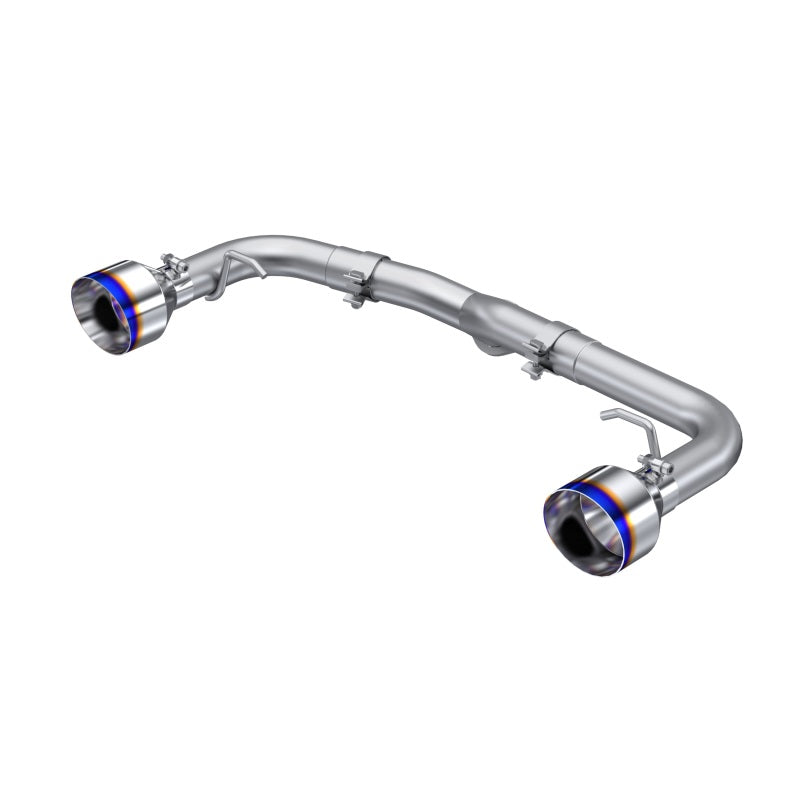 MBRP S48053BE 2022 Subaru BRZ 2.4L/Toyota GR86 2.4L 2.5in Dual Split Rear Exit w/5in OD Burnt End Tips - T304 - #S48053BE