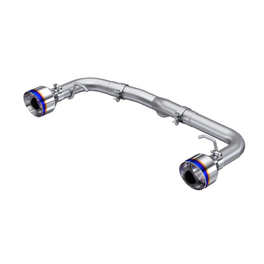 MBRP S48053BE 2022 Subaru BRZ 2.4L/Toyota GR86 2.4L 2.5in Dual Split Rear Exit w/5in OD Burnt End Tips - T304 - #S48053BE