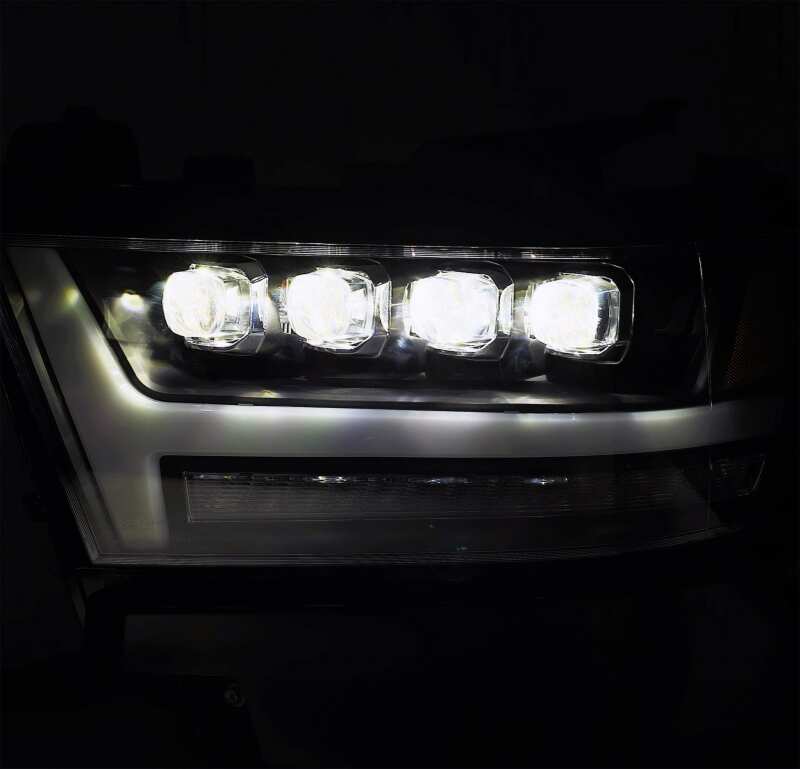 AlphaRex 880518 19-20 Ram 1500 HD NOVA LED Projector Headlight Plank Style Matte Black with Activation Light/Sequential Signal/DRL
