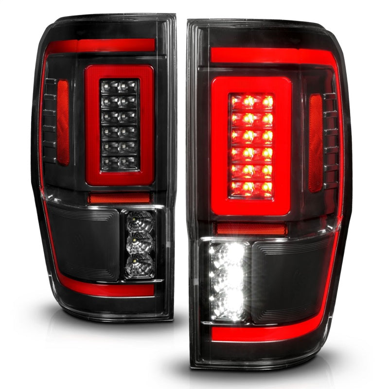 ANZO 2019-2023 Ford Ranger LED Taillights - Clear Lens w/ Sequential Signal (For All Models)