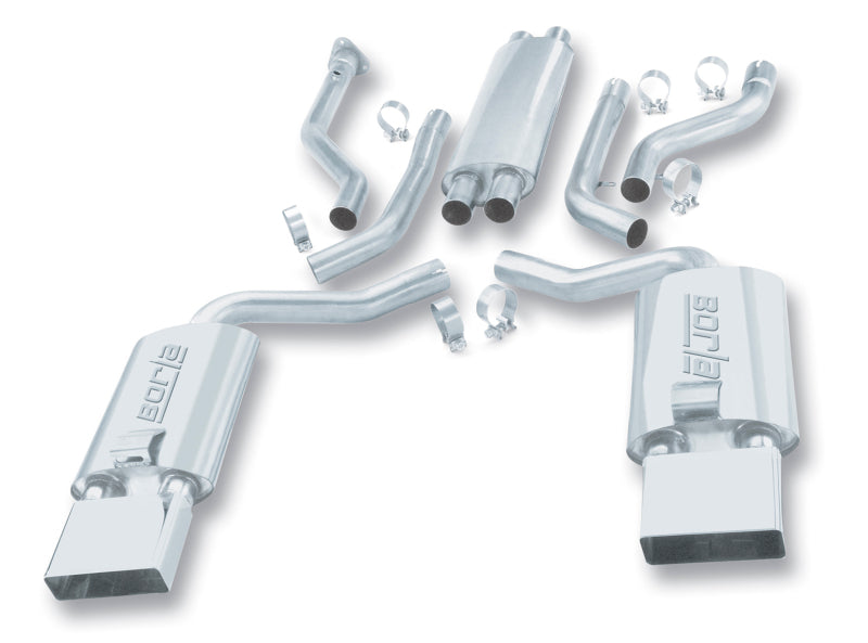 Borla 14385 92-96 Chevrolet Corvette Hatchback/Conv 5.7L 8cyl 4/6 Spd Touring SS Catback Exhaust - #14385
