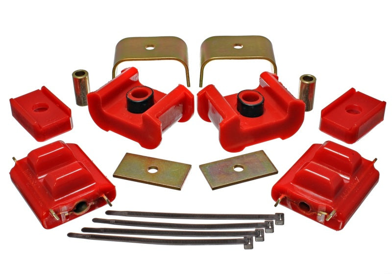 Energy Suspension for 73-84 K5 Blazer 4WD Fullsize Red Set Zinc Finish 3.1124R
