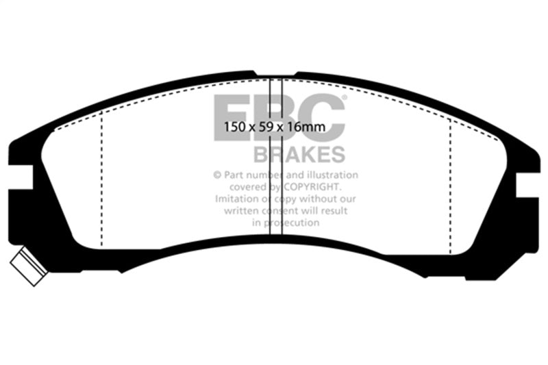EBC 1998-2002 Dodge B150 B1500 Cargo 1500 Van 1/2 Ton Greenstuff Rear Brake Pads DP6954