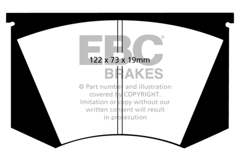 EBC 64-66 Ac Cobra 7.0 Yellowstuff Front Brake Pads DP4223R