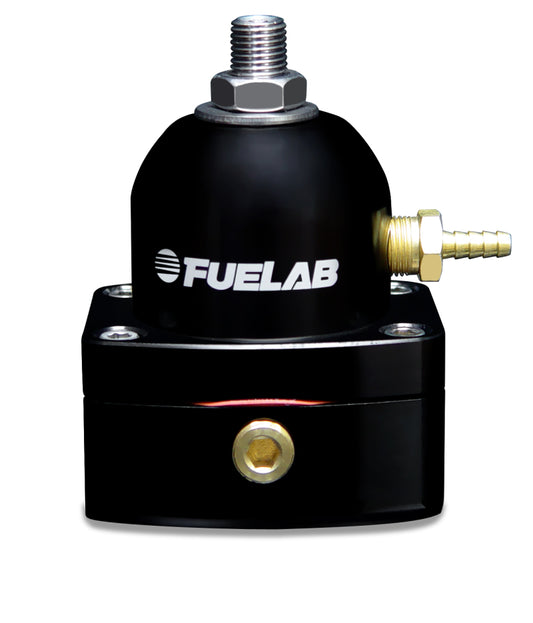 Fuelab 53501-1 535 EFI Adjustable Mini FPR 25-90 PSI (2) -6AN In (1) -6AN Return - Black