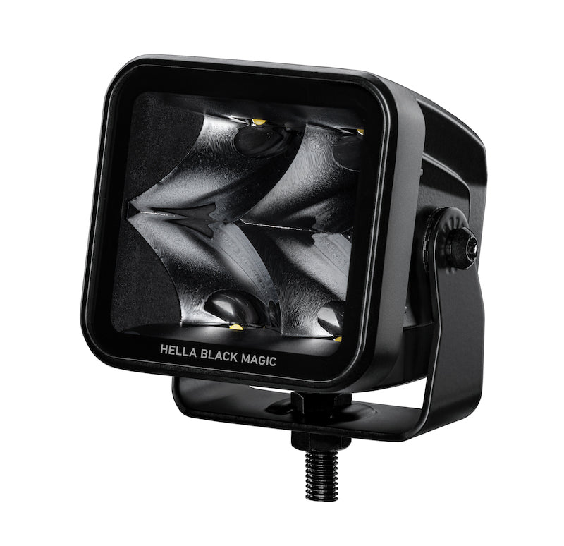 HELLA 358176821 Black Magic 3.2in LED Cube Kit - Spot Beam