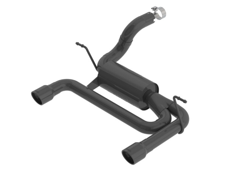 Borla 11957CB 2018 Jeep Wrangler JL/JLU 3.6L 2DR/4DR ATAK SS Axle Back Black Coated Exhaust w/3.5in Tips - #11957CB