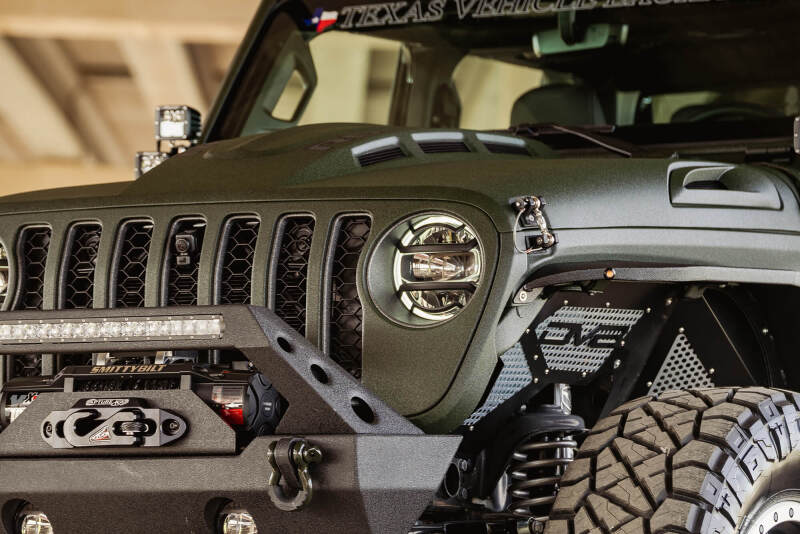 DV8 Offroad 18+ Jeep JL Heat Dispersion Hood - Primer Black - #HDMBJL-01