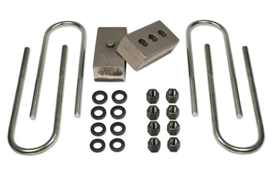 Tuff Country 97048 2in Rear Block and U-Bolt Kit for 2003-2012 Dodge Ram 3500 4WD (3.5in Axle)