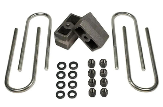 Tuff Country 97086 3in Rear Block and U-Bolt Kit for 1987-2001 Jeep Cherokee 4WD (2.75in Axle)