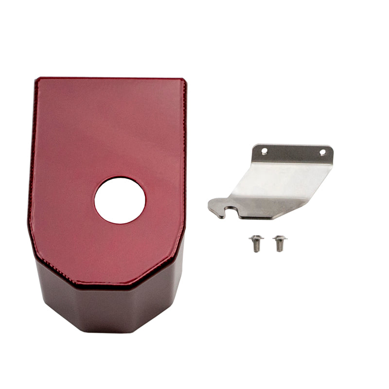 Wehrli Custom Fabrication WCF100209-RED Brake Reservoir Cover WCFab Red for 2006-2026 Dodge Ram / Ram 2500 / 3500 Cummins