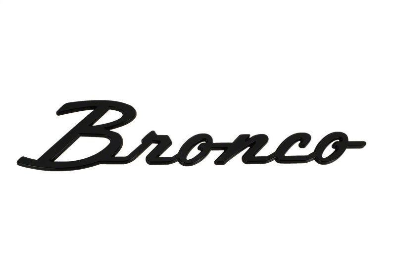 Ford Racing for 2021-2024 Bronco Classic Script Fender Badge Kit - Gloss Black