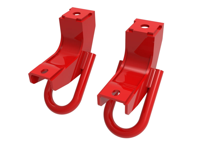 aFe Front Tow Hook Red 2022 Toyota Tundra 3.5L V6 - #450-72T001-R