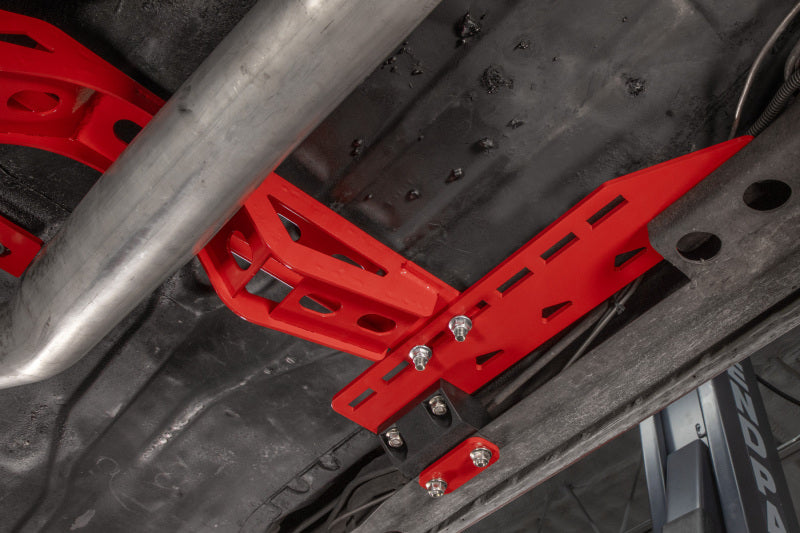 UMI Performance 3108-R Modular Adjustable Transmission Crossmember Red