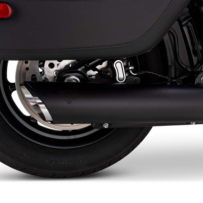 Vance & Hines 46750 Twin Slash 4in Round Slip-Ons Black for 2025-2026 Harley-Davidson Softail