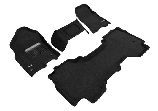 3D MAXpider Elegant Front & Rear Floor Mats for 2019-2024 Ram 1500 (Quad Cab, Bench Front Row)