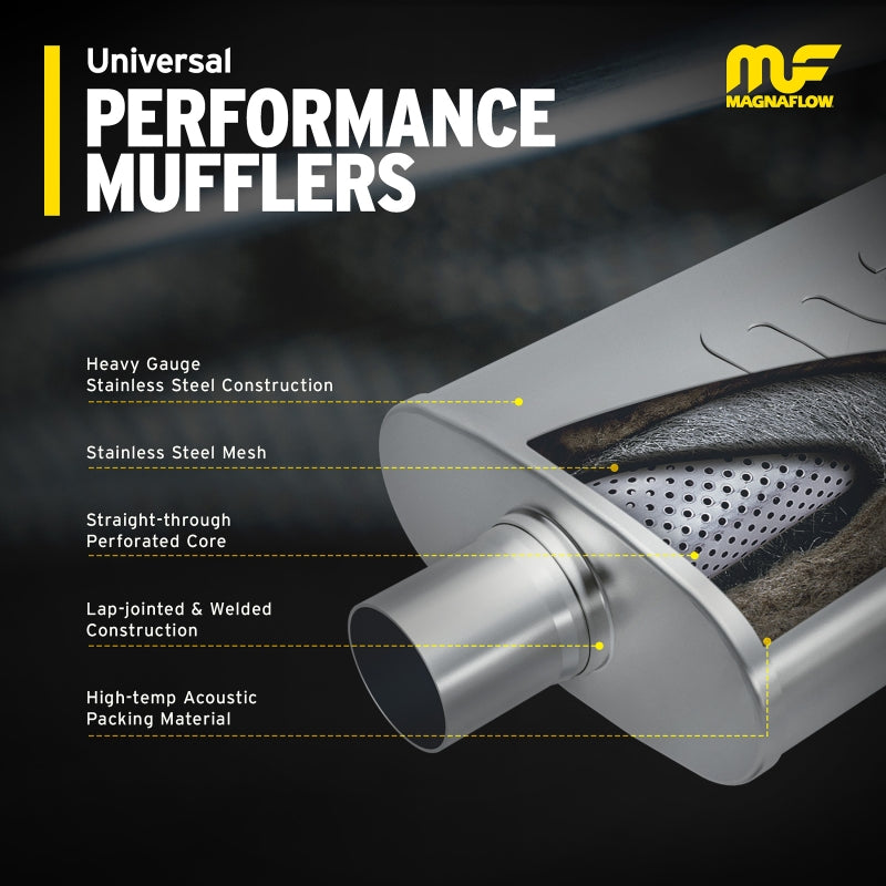 MagnaFlow 11378 Muffler Mag SS 11X4X9 2.25 D/D - #11378