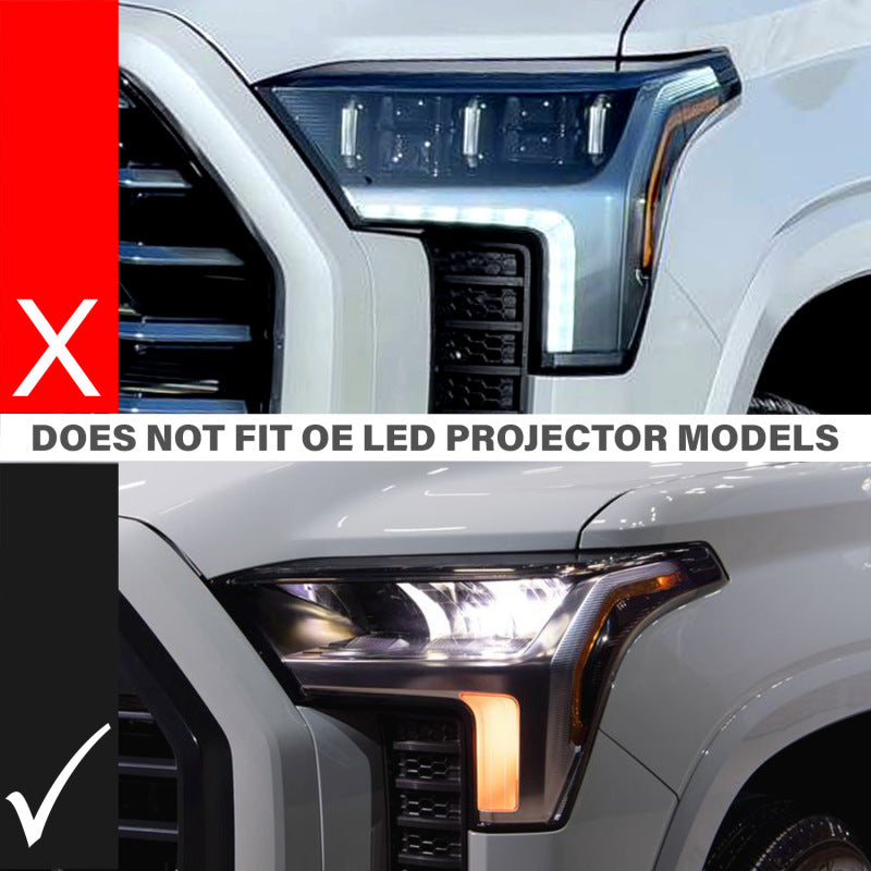 ANZO 22-26 Toyota Tundra (w/Factory LED Refl.) Z-Series Full LED Proj Headlights - Pass. Side ONLY