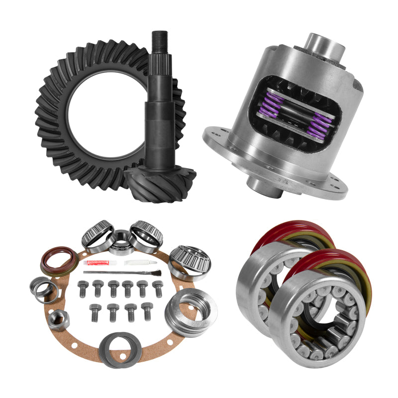 Yukon Gear & Axle YGK2016 8.6in for GM 3.42 Rear Ring & Pinion Install Kit 30 Spline Positraction Axle Bearings and Seals