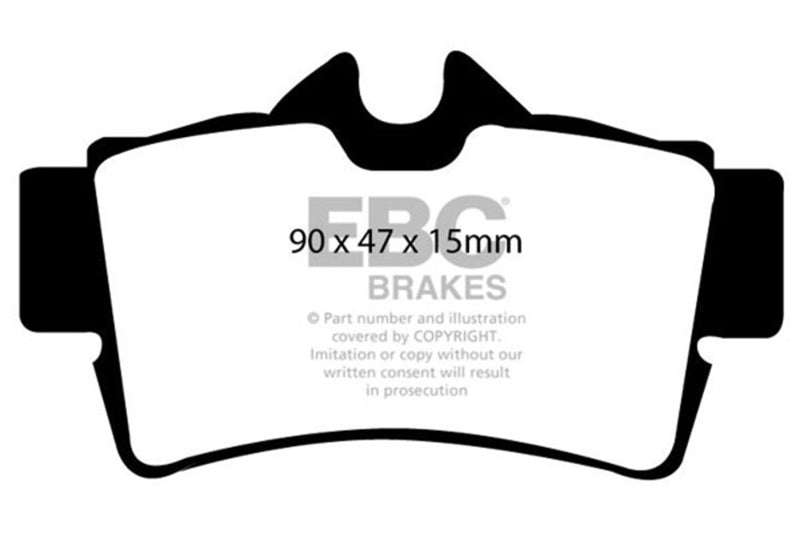 EBC 1994-2004 Ford Mustang 4.6 Cobra Yellowstuff Rear Brake Pads DP41156/2R
