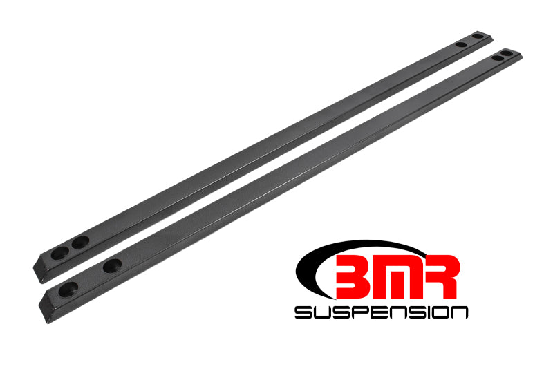 BMR 15-23 S550 Mustang Super Low Profile Chassis Jacking Rails - Black Hammertone