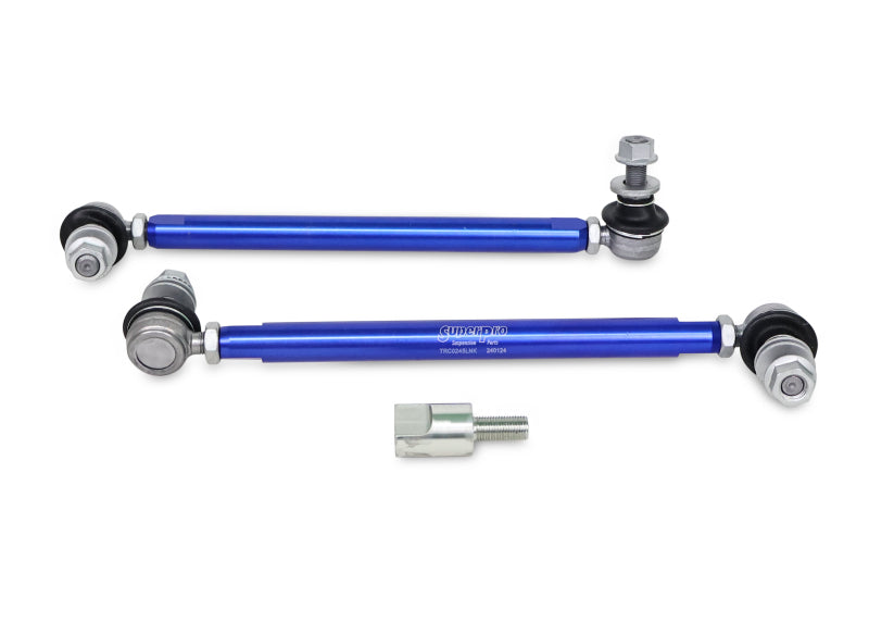 SuperPro Front Sway Bar Link Kit - Heavy Duty Adjustable