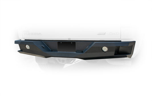 DV8 Offroad 07-13 Toyota Tundra Rear Bumper Winch Ready - Black Powdercoat - #RBTT2-02