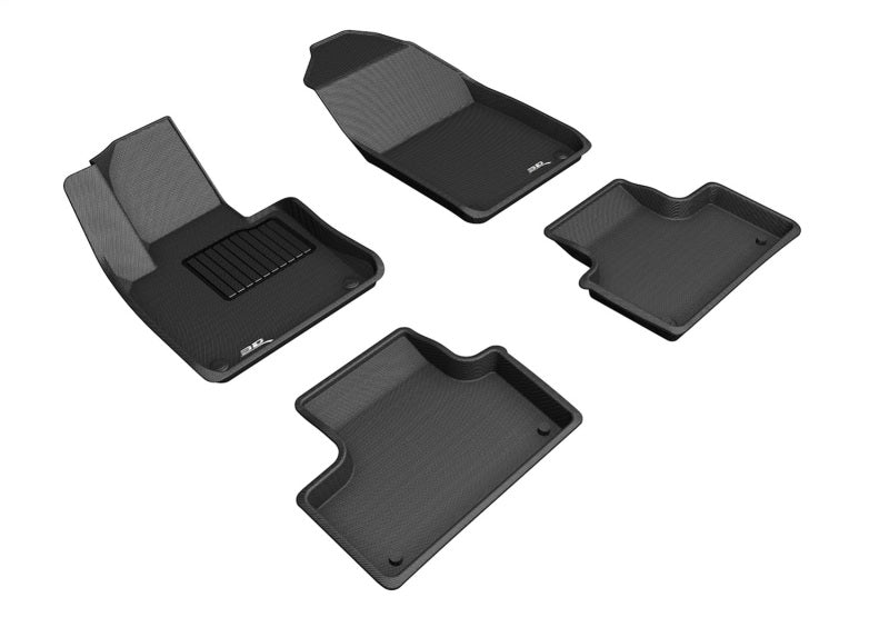 3D MAXpider Kagu Front & Rear Floor Mats for 2018-2024 Volvo XC60 T8 Twin Engine