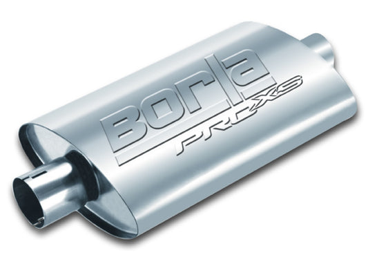 Borla 400496 Universal Pro-XS Oval 2.5in Inlet/Outlet Center/Center Notched Muffler - #400496