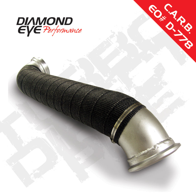 Diamond Eye 321056 3in Downpipe - 2004-2010 Chevrolet Silverado 2500 HD/3500/3500 HD; 2004-2010 GMC Sierra 2500 HD/3500/3500 HD | Aluminized