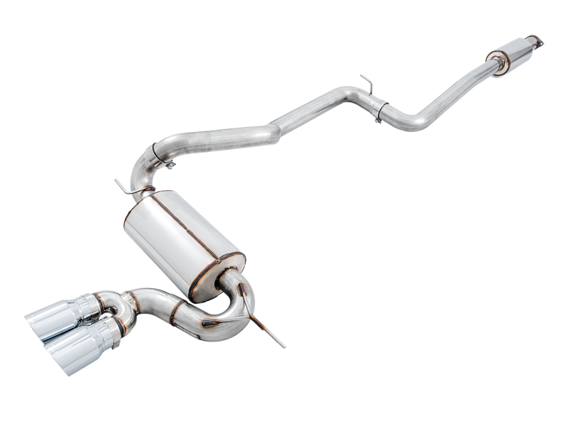 AWE Tuning Ford Focus ST Touring Edition Cat-Back Exhaust - Non-Resonated - Diamond Black Tips