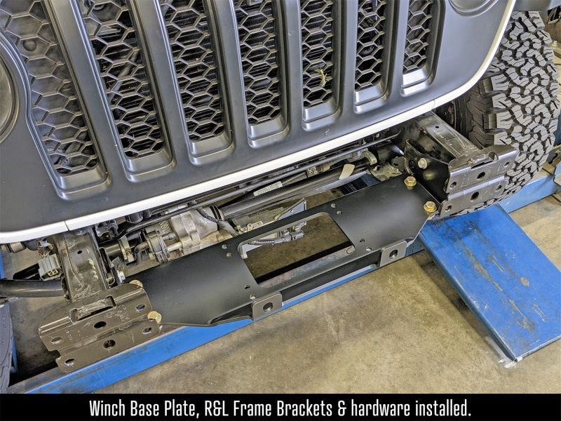 RockJock JL/JT Winch Plate Kit (Steel Bumper)