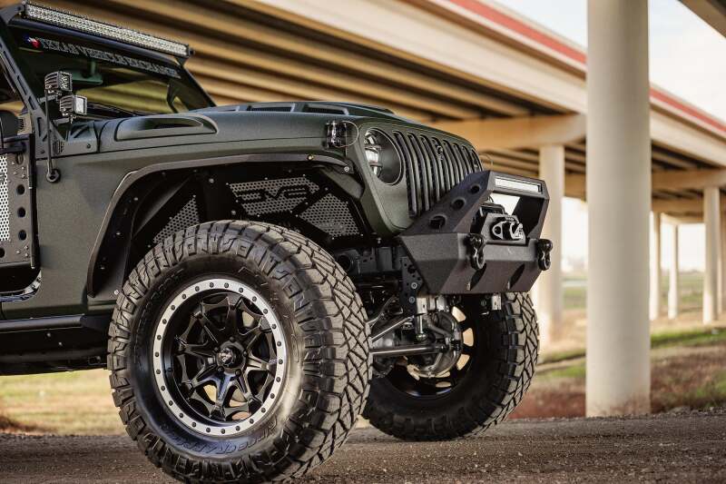 DV8 Offroad 2018+ Jeep Wrangler JL Front Inner Fenders - Black - #INFEND-03FB
