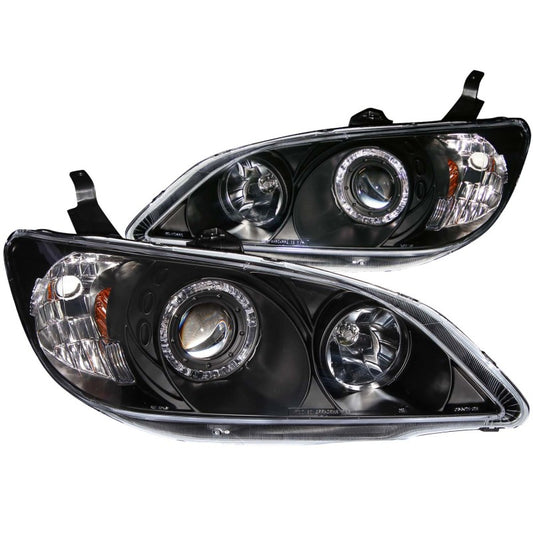 ANZO 2004-2005 Honda Civic LED Projector Headlights