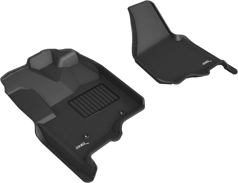 3D MAXpider Kagu Front Floor Mats for 2012-2016 Ford F-250 350 450 (Bucket Seats)