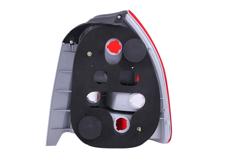 ANZO 1996-2000 Honda Civic Taillights Red/Smoke - 3DR Chrome